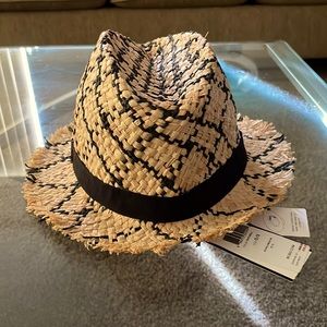 NWT BCBG Straw Fedora